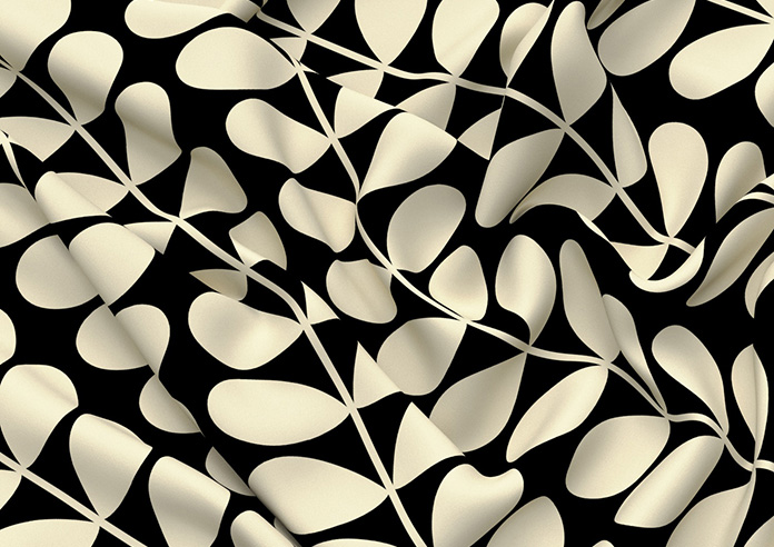 Orla Kiely Solid Stem, Black - Roman Blind - Image 4